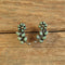 Turquoise flower stud earrings